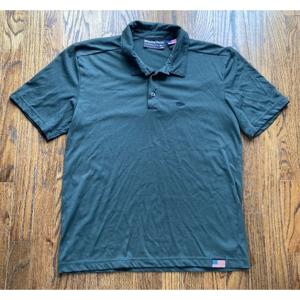 Goruck Polo Shirt Mens Size Large Dark Green Made In USA Tactical The American